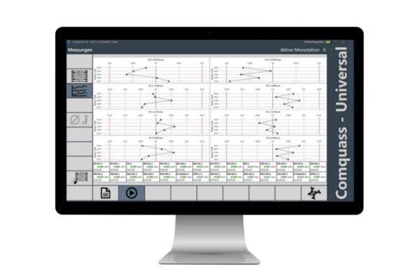 Messsoftware Comquass 4.0 ist eine umfangreiche Software zur Messdatenauswertung und Messdatenanalyse (MES-Modul Qualitätssicherung)
